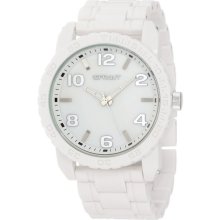 Sprout Mens Eco Friendly Analog Resin Watch - White Resin Bracelet - Pearl Dial - ST/7000MPWT