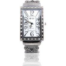 Stainless Steel Case Lady Quartz Watch Bracelet Wrist Watch