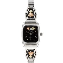 Stainless Steel Women's Black Hills Gold Watch (BHG on Silver Ladies Watch)
