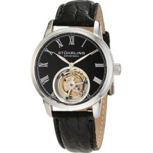 Stuhrling 312.33151 Dominous Tourbillon Mechanical Black Dial Black Le