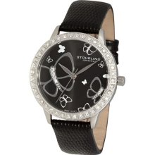 Stuhrling Original 299 Fantasia Butterfly Dial Swarovski Womens Watch