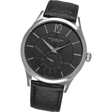 Stuhrling Original Mens 171c 33151 Classic Cuvette Soleil Automatic Black Watch