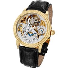 Stuhrling Original Men's Saturnalia Tourbillon Mechanical Crocodile Strap Watch (Stuhrling Original Men's Watch)