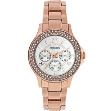 Styleco. Watch, Womens Rose Gold-Tone Bracelet SC1273