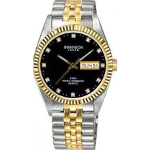 Swanson Gold And Black Metallic Watch