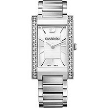 Swarovski Citra Square Watch - white, metal