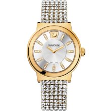 Swarovski Piazza Watch - Gold PVD, Crystal Mesh