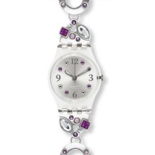 Swatch Menthol-tone Purple Ladies Quartz Watch LK323G