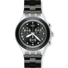 Swatch SVCK4035G Stainless Steel with Black Chrono Dial Men's Watch