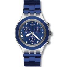 Swatch SVCK4055AG Stainless Steel with Blue Dial Chrono Men's Watch