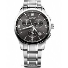 Swiss Army Mens Alliance Chrono Dark Gray Dial Stainless 241478