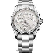 Swiss Army Mens Chrono Classic - Silver/White Dial - Stainless Steel 241499