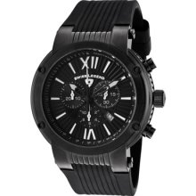 Swiss Legend Men's 'Legato Cirque' Black Silicone Watch ...