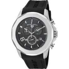 SWISS LEGEND Men's Monte Carlo Chronograph Grey Textured Dial Black