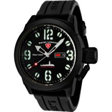 Swiss Legend Men's Quartz Watch With Black Dial Analogue Display And Black Silicone Strap Sl-10543-Bb-01