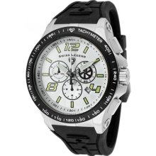 Swiss Legend Men's 'Sprint Racer' Black Silicone Watch ...