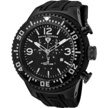 Swiss Legend Neptune 11812p-bb-01-wa Gents Steel Bracelet Chronograph Date Watch