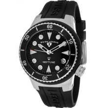 Swiss Legend Watch 11840d-01 Women's Neptune (40 Mm) Black Dial Black Silicone