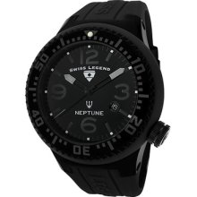 Swiss Legend Watch 21818p-pht-01 Men's Neptune Black Dial Black Ip Case Black