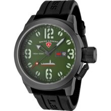 SWISS LEGEND Watches Men's Submersible Military Green Dial Gunmetal IP