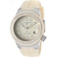 SWISS LEGEND Watches Women's Neptune (40 mm) Beige Dial Beige Silicone