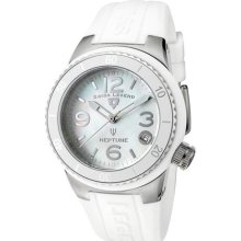 SWISS LEGEND Watches Women's Neptune (40 mm) White MOP Dial White Beze