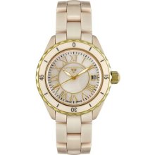 SWISS LEGEND Women's Karamica Beige High Tech Ceramic