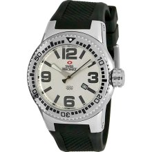 Swiss Precimax SP12023 Men's Titan Silver Dial Silicone Rubber Strap S