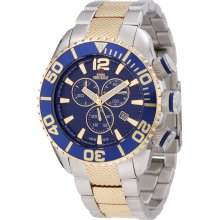 Swiss Precimax SP12174 Men's Deep Blue Pro II Blue Dial Two Tone Stain