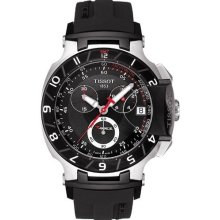 T-Race Moto GP Men's Black Quartz Sport Watch T0484172705100