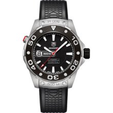 Tag Heuer Men's Aquaracer 500M Black Dial Watch WAJ2119.FT6015