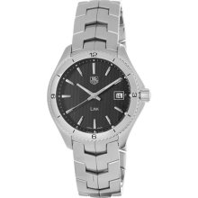 Tag Heuer Men's 'Link' Black Dial Stainless Steel Quartz Watch ...