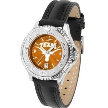 Texas Longhorns Ladies Leather Wristwatch