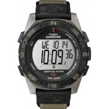 Timex Expedition Vibrate Alert Watch Full Size Brown Nylon