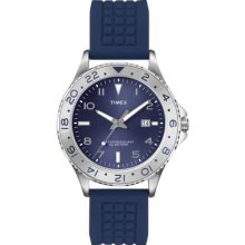 Timex Gent's Sport Blue Rubber Strap T2P032 Watch