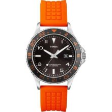 Timex Gent's Sport Orange Rubber Strap T2P031 Watch