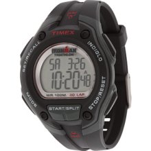 Timex IRONMAN 30-Lap Mega Silver w/Black Resin Strap Sports Watch Watches : One Size