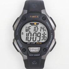 Timex Ironman Gray And Black Digital Chronograph Triathlon Watch