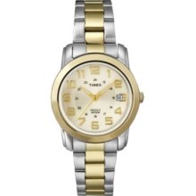 Timex Ladies Quartz Watch With Yellow Dial Analogue Display And Multicolour Stainless Steel Bracelet - T2n434pf