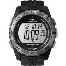 Timex Men's Expedition Rugged Combo Watch, Black Resin Strap