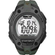 Timex Men's Ironman T5K418 Green Resin Quartz Watch with Digital Dial