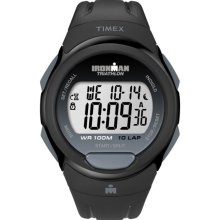 Timex Men's T5K608 Ironman Traditional 10-Lap Black Watch (Timex Ironman Traditional 10-Lap T5K6089J)