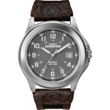 Timex Women's Expedition Brown Leather Strap Watch