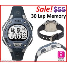 Timex Women's Ironman Triathlon Running Sport 30 Lap Memory Mid Size Watch 5k409