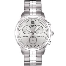 Tissot Men's PR100 Silver Dial Watch T049.417.11.037.00