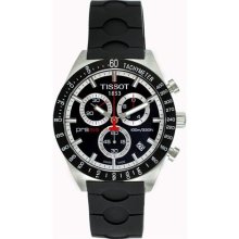 Tissot Men's Swiss Made Quartz Chronograph Rubber Strap Watch