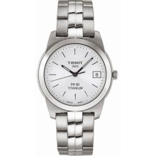 TISSOT T-CLASSIC PR50 TITANIUM MENS WATCH T34748131