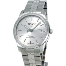 Tissot T049.407.11.031.00 Pr100 Mens Automatic Watch Silver Dial Stainless Steel