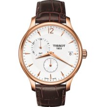Tissot Tradition Rose Gold-Tone GMT Men's Watch T0636393603700
