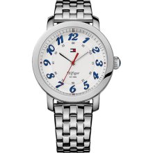 Tommy Hilfiger Classic Silver Bracelet Watch - White - Os